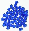 50 8mm Transparent Sapphire Star Beads